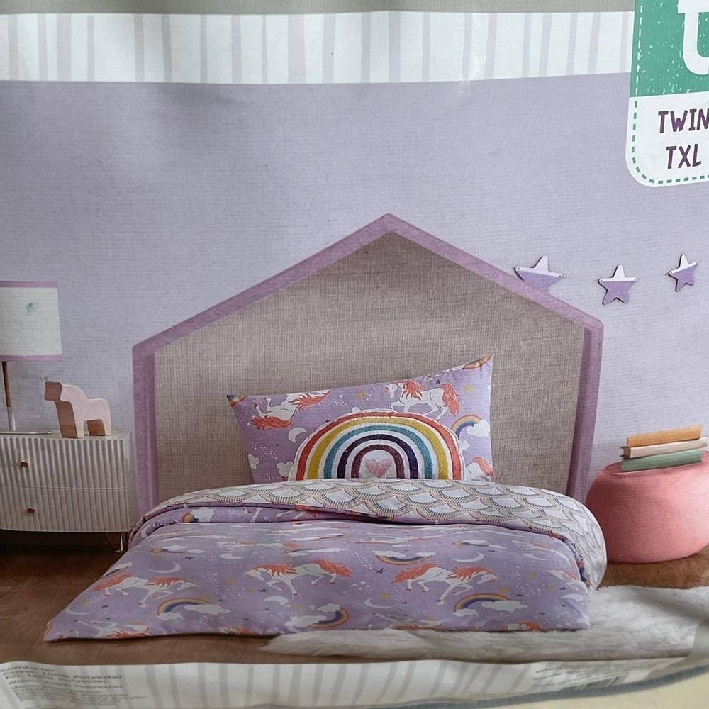 Kids Rainbow Bedding Set - Multicolor - Picture 5 of 7